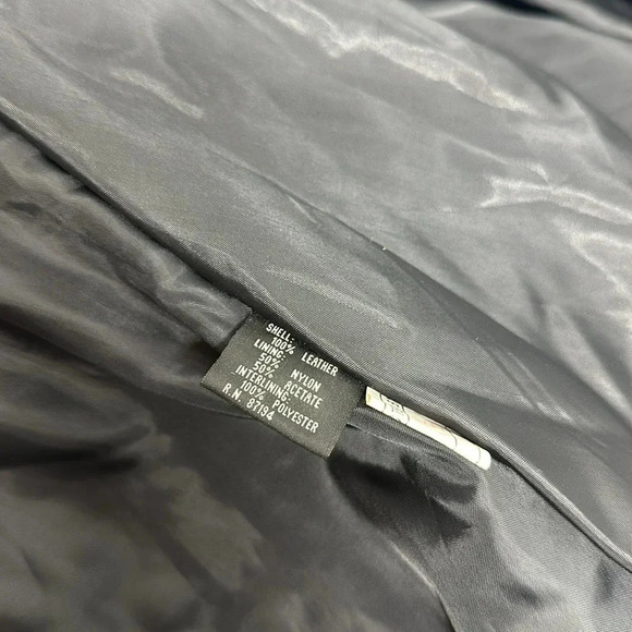 Suede Jacket Coat Pure Leather Heavyweight Open Front Black Women's Plus Size 2X - Picture 9 of 11